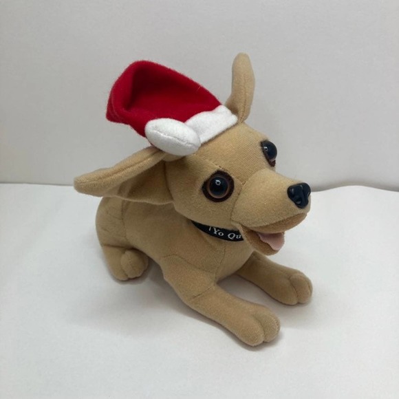 Vintage Applause Yo Quiero Taco Bell Chihuahua Dog 6” Christmas Plush No Sound - Picture 5 of 10